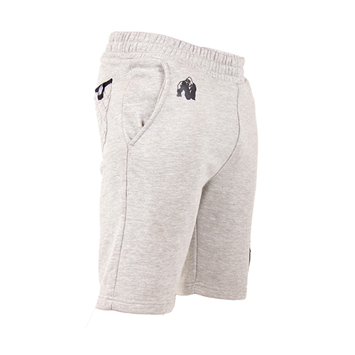 Gray Grau Bodybuilding Fitness Gorilla Wear Los Angeles Sweat Shorts 