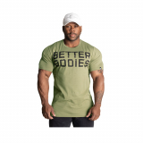Better Bodies - Basic Tapered Tee (Washed Green/Black)